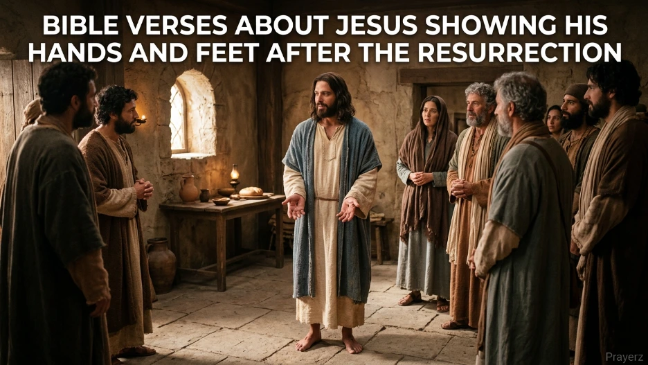 Bible Verses About Jesus Showing His Hands and Feet After the Resurrection