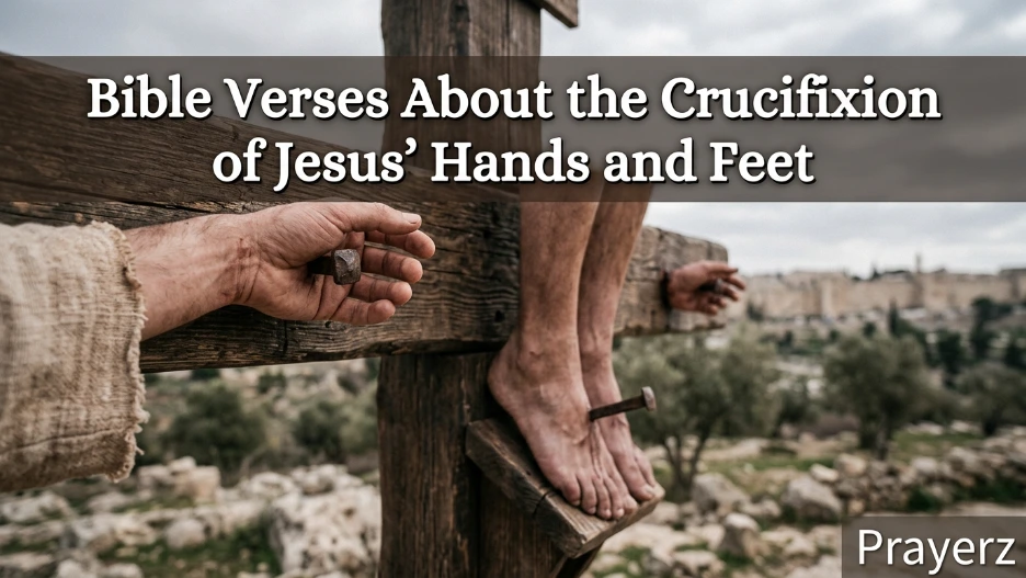 Bible Verses About the Crucifixion of Jesus' Hands and Feet