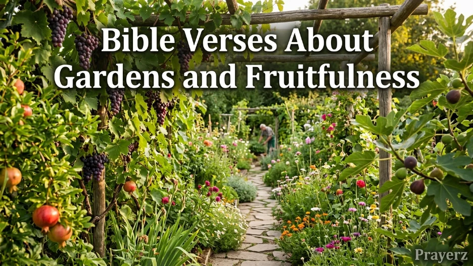 Bible Verses About Gardens and Fruitfulness