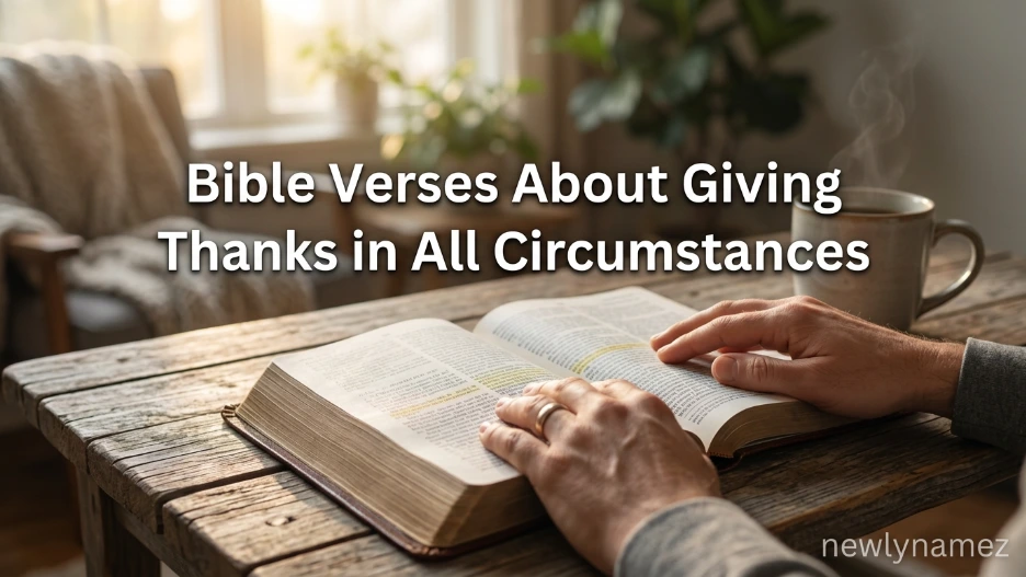 Bible Verses About Giving Thanks in All Circumstances