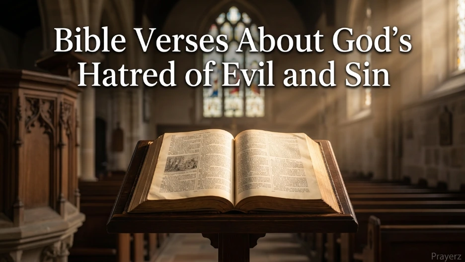 Bible Verses About God's Hatred of Evil and Sin