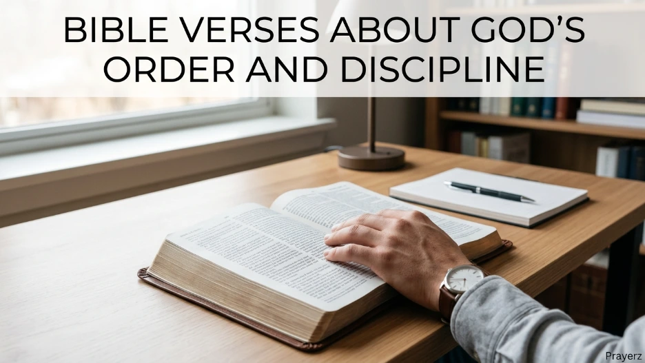 Bible Verses About God's Order and Discipline