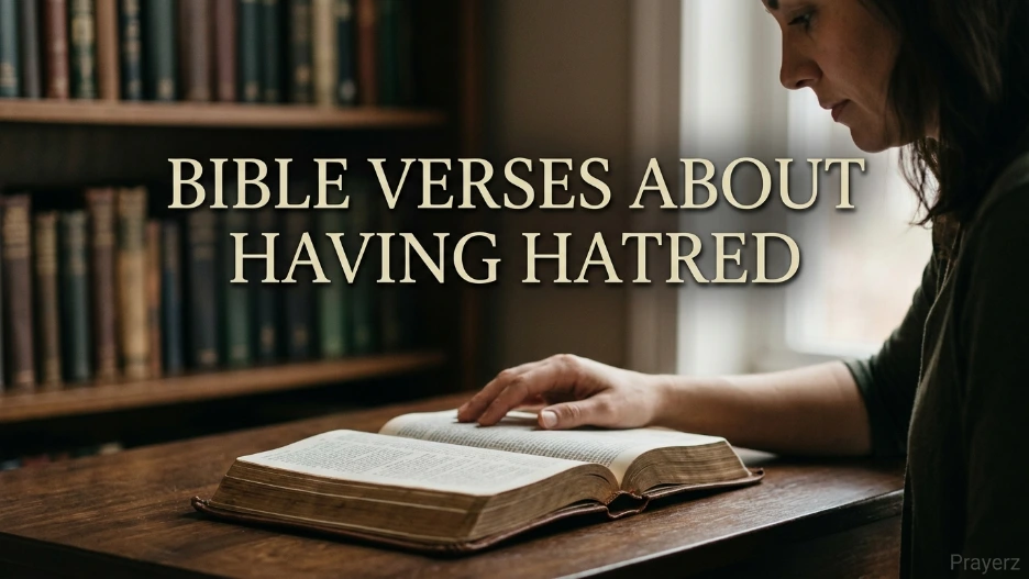 Bible Verses About Having Hatred