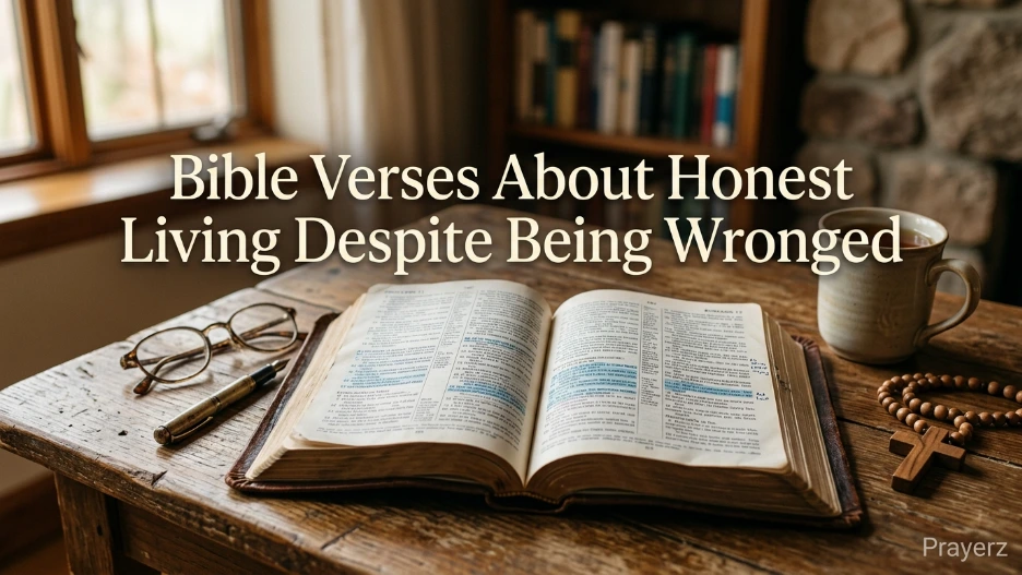 Bible Verses About Honest Living Despite Being Wronged