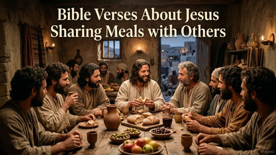 Bible Verses About Jesus Sharing Meals with Others