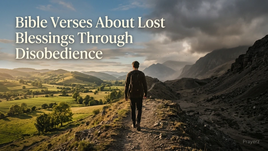 Bible Verses About Lost Blessings Through Disobedience