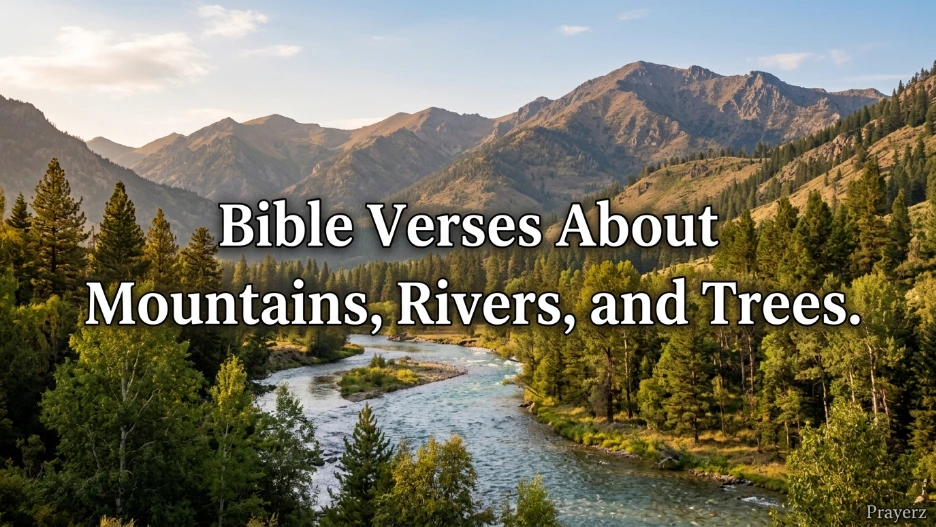 Bible Verses About Mountains, Rivers, and Trees
