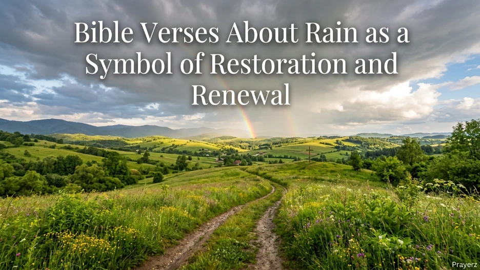 Bible Verses About Rain as a Symbol of Restoration and Renewal