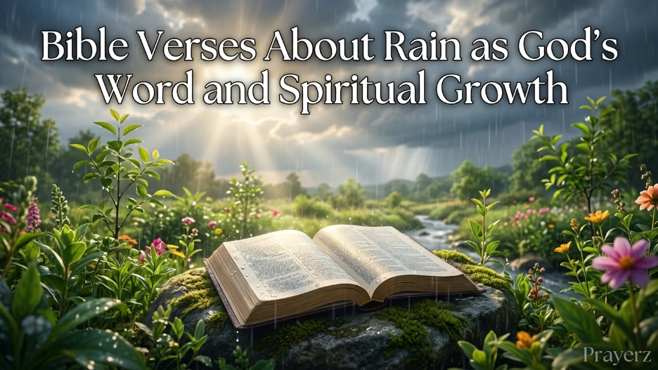 Bible Verses About Rain as God’s Word and Spiritual Growth