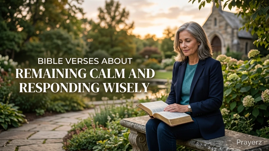 Bible Verses About Remaining Calm and Responding Wisely
