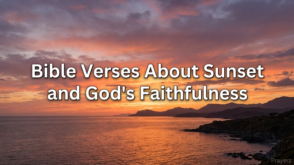 Bible Verses About Sunset and God's Faithfulness