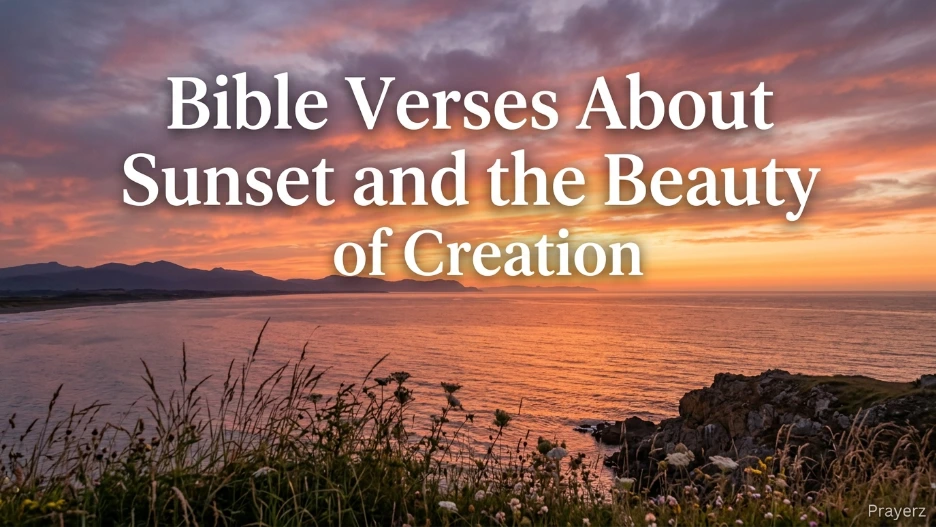 Bible Verses About Sunset and the Beauty of Creation