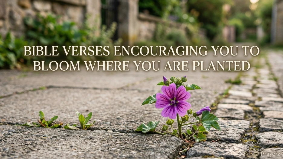 Bible Verses Encouraging You to Bloom Where You Are Planted