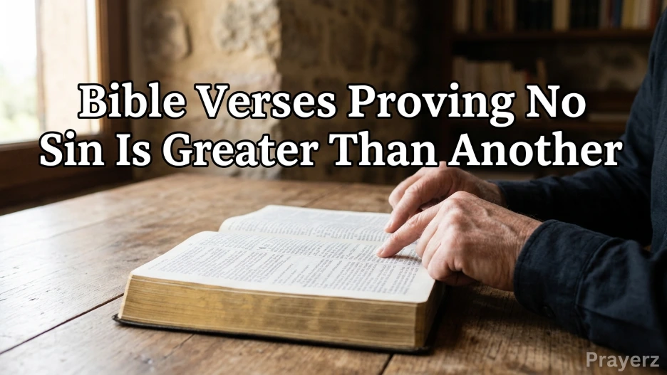Bible Verses Proving No Sin Is Greater Than Another
