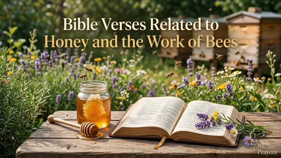 Bible Verses Related to Honey and the Work of Bees