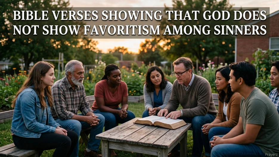 Bible Verses Showing That God Does Not Show Favoritism Among Sinners