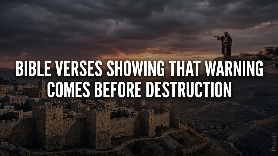 Bible Verses Showing That Warning Comes Before Destruction