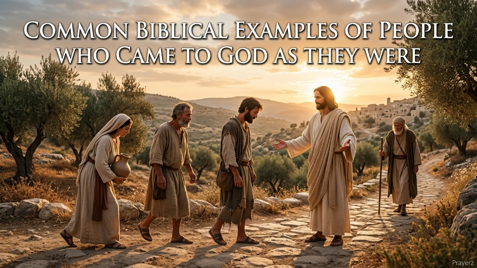 Common Biblical Examples of People Who Came to God as They Were