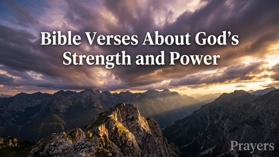 Bible Verses About God’s Strength and Power