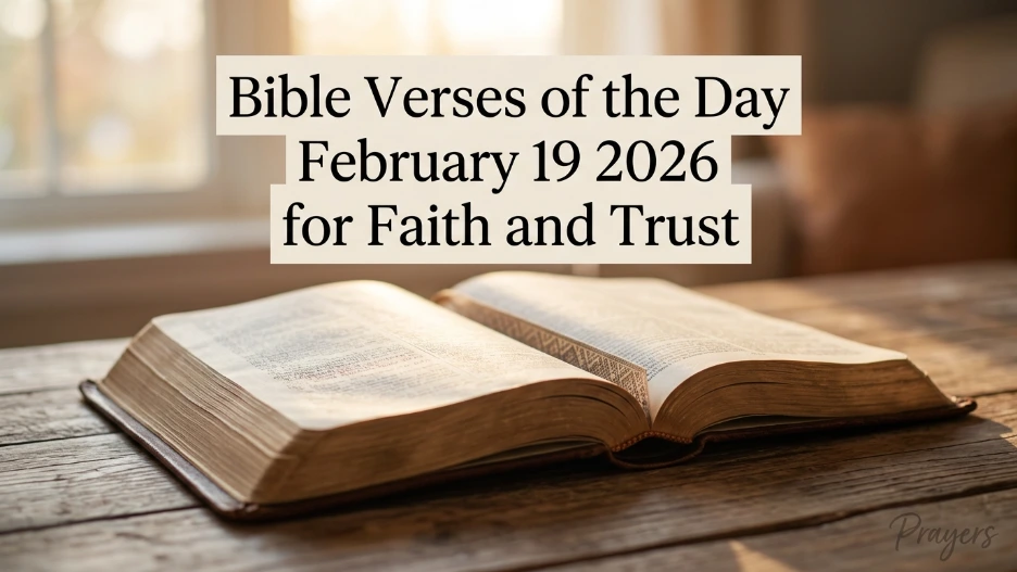Bible Verses of the Day February 19 2026 for Faith and Trust