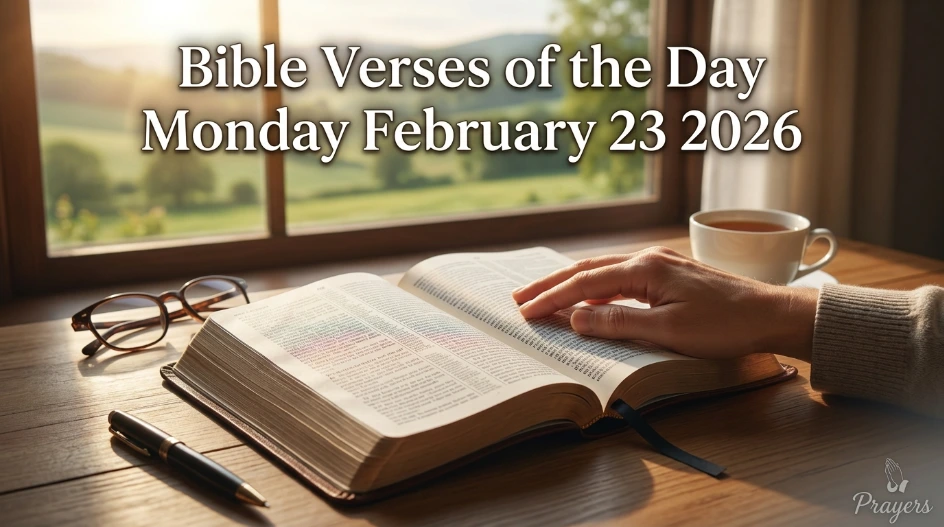 Bible Verses of the Day Monday February 23 2026