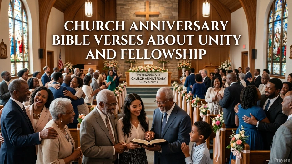 Church Anniversary Bible Verses About Unity and Fellowship