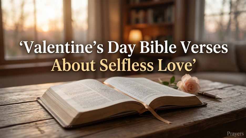 Valentine's Day Bible Verses About Selfless Love